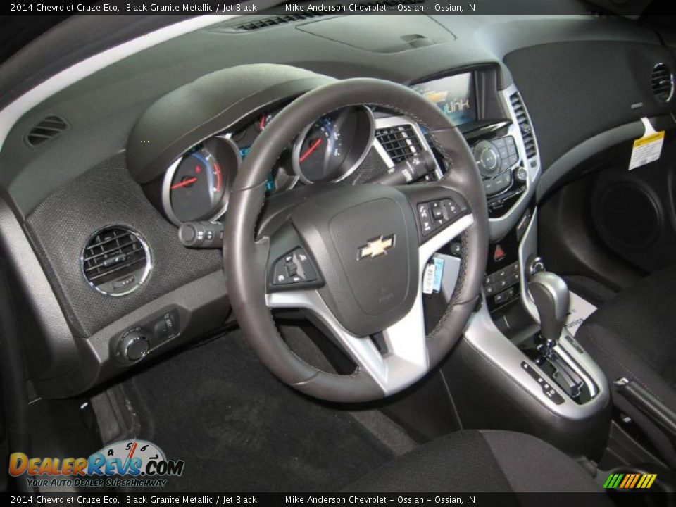 2014 Chevrolet Cruze Eco Black Granite Metallic / Jet Black Photo #6