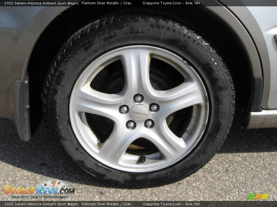 2002 Subaru Impreza Outback Sport Wagon Platinum Silver Metallic / Gray Photo #8