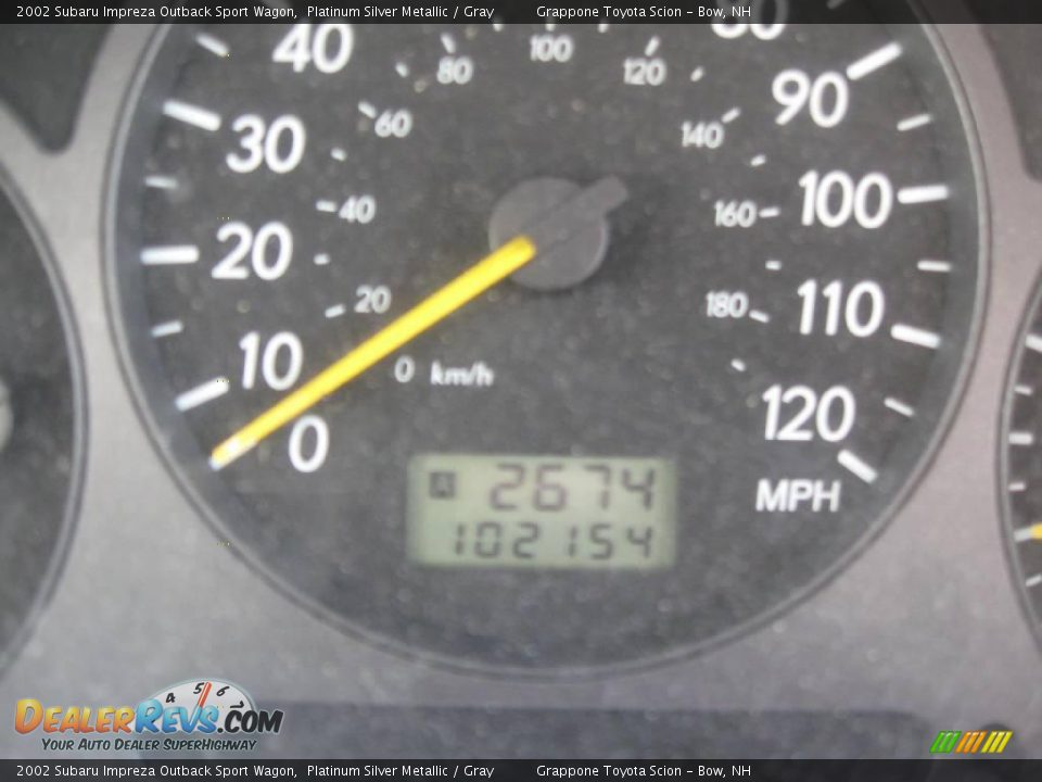 2002 Subaru Impreza Outback Sport Wagon Platinum Silver Metallic / Gray Photo #10