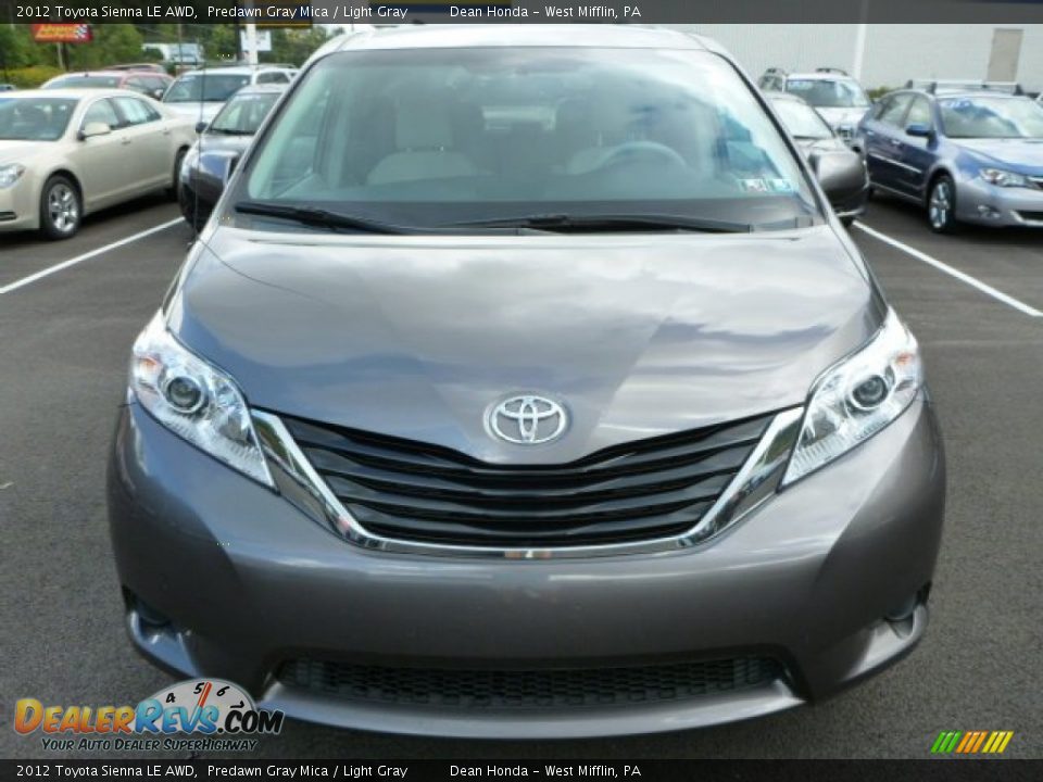 2012 Toyota Sienna LE AWD Predawn Gray Mica / Light Gray Photo #8