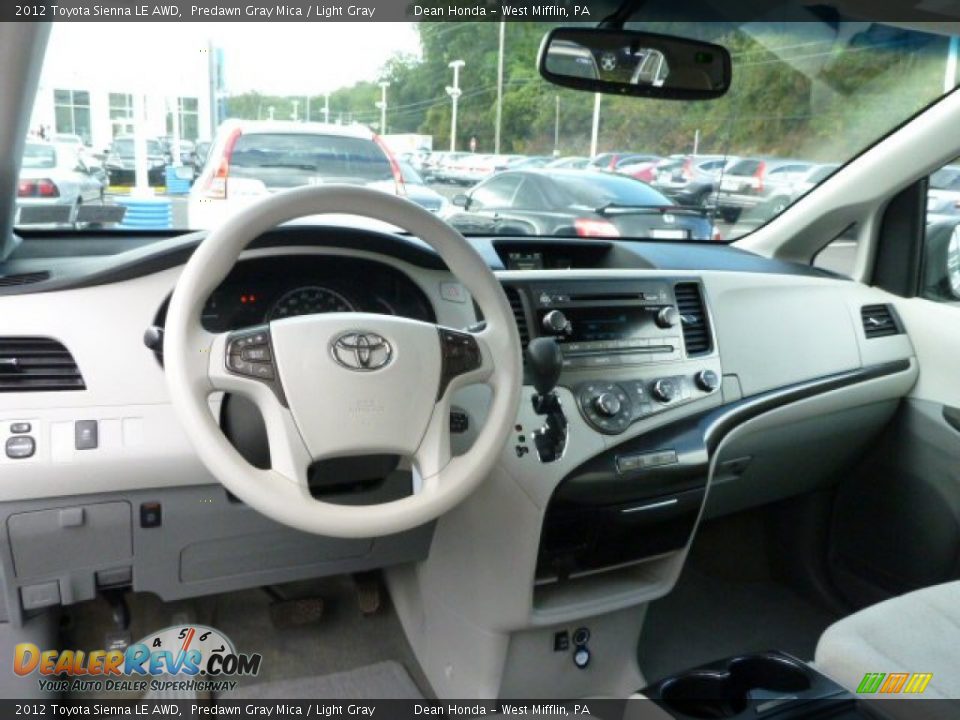2012 Toyota Sienna LE AWD Predawn Gray Mica / Light Gray Photo #13