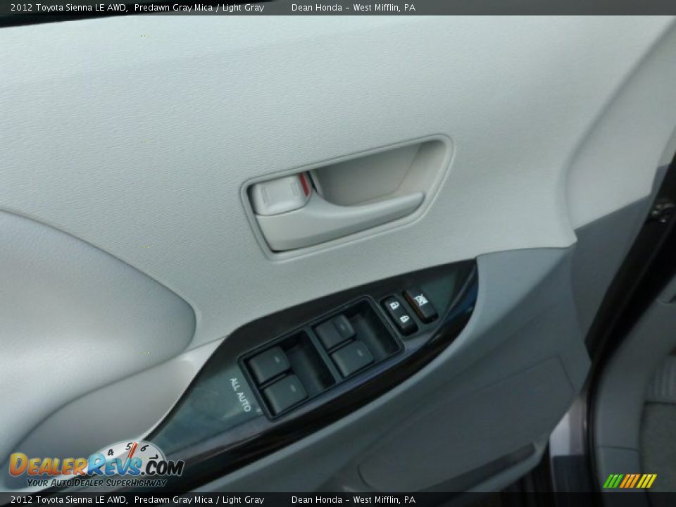 2012 Toyota Sienna LE AWD Predawn Gray Mica / Light Gray Photo #14