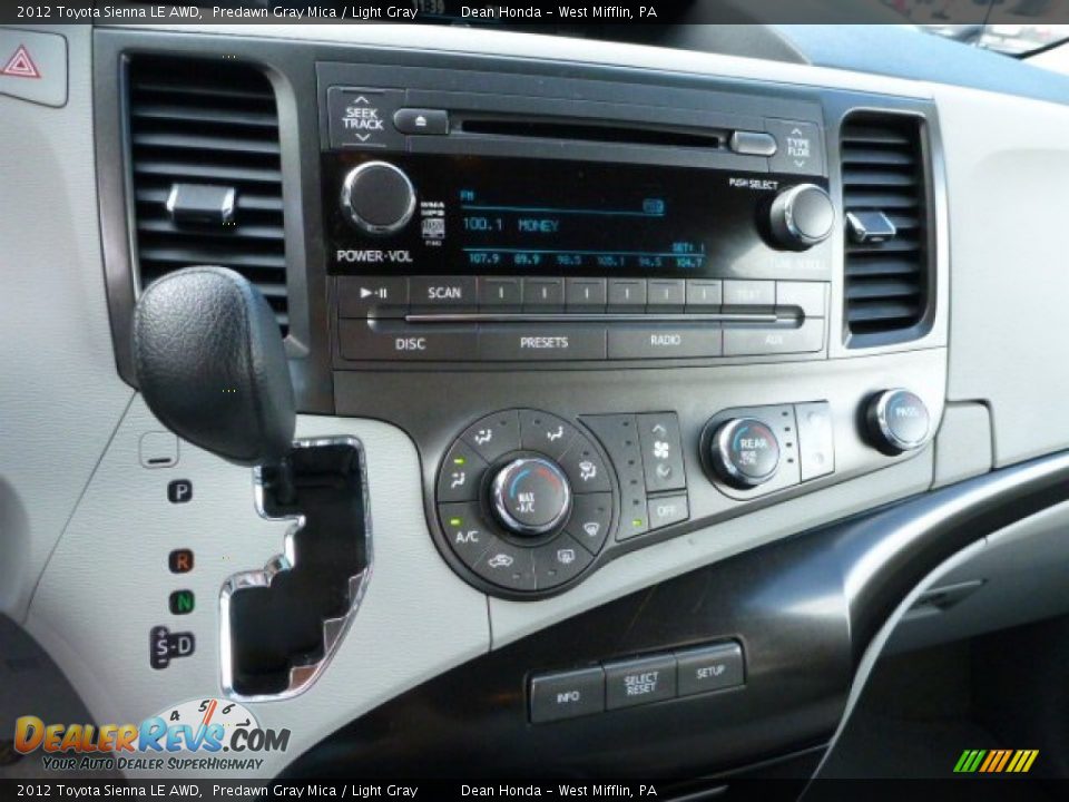 2012 Toyota Sienna LE AWD Predawn Gray Mica / Light Gray Photo #16