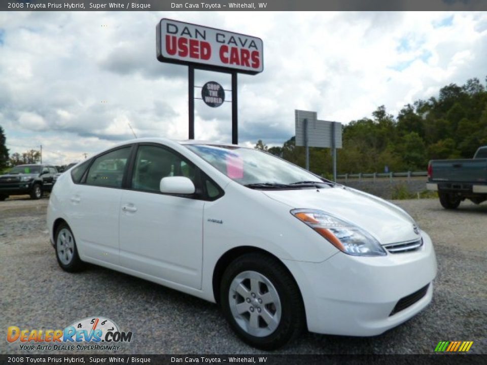 2008 Toyota Prius Hybrid Super White / Bisque Photo #1