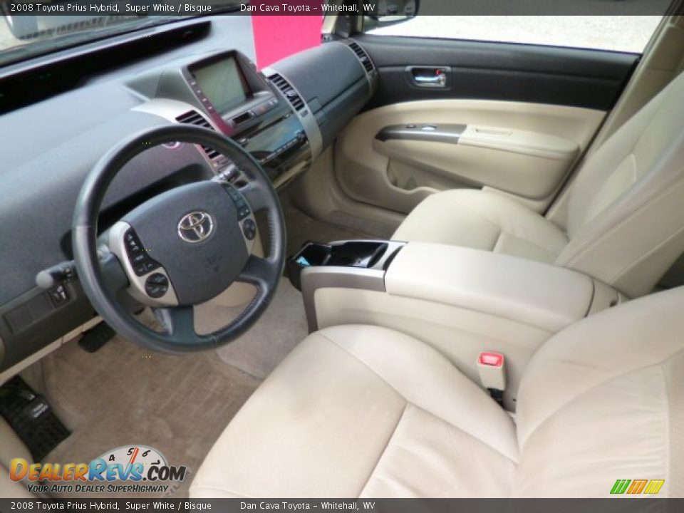 2008 Toyota Prius Hybrid Super White / Bisque Photo #10