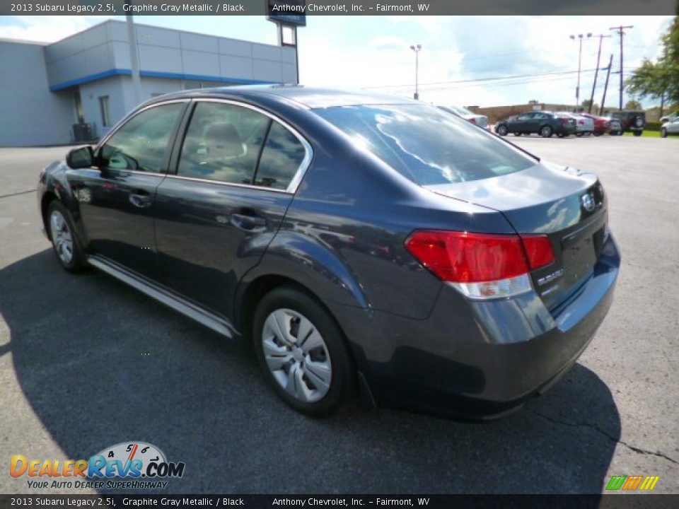 2013 Subaru Legacy 2.5i Graphite Gray Metallic / Black Photo #5