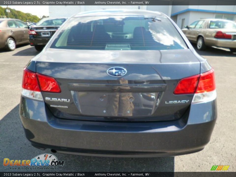 2013 Subaru Legacy 2.5i Graphite Gray Metallic / Black Photo #6