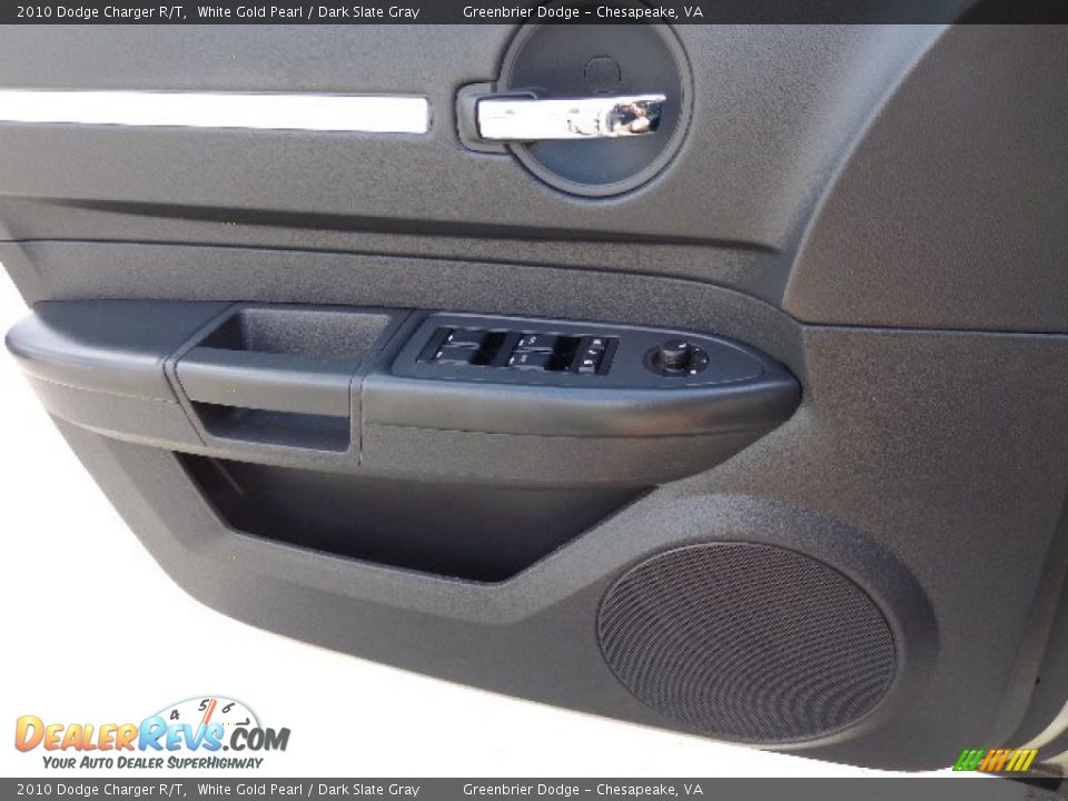 2010 Dodge Charger R/T White Gold Pearl / Dark Slate Gray Photo #10