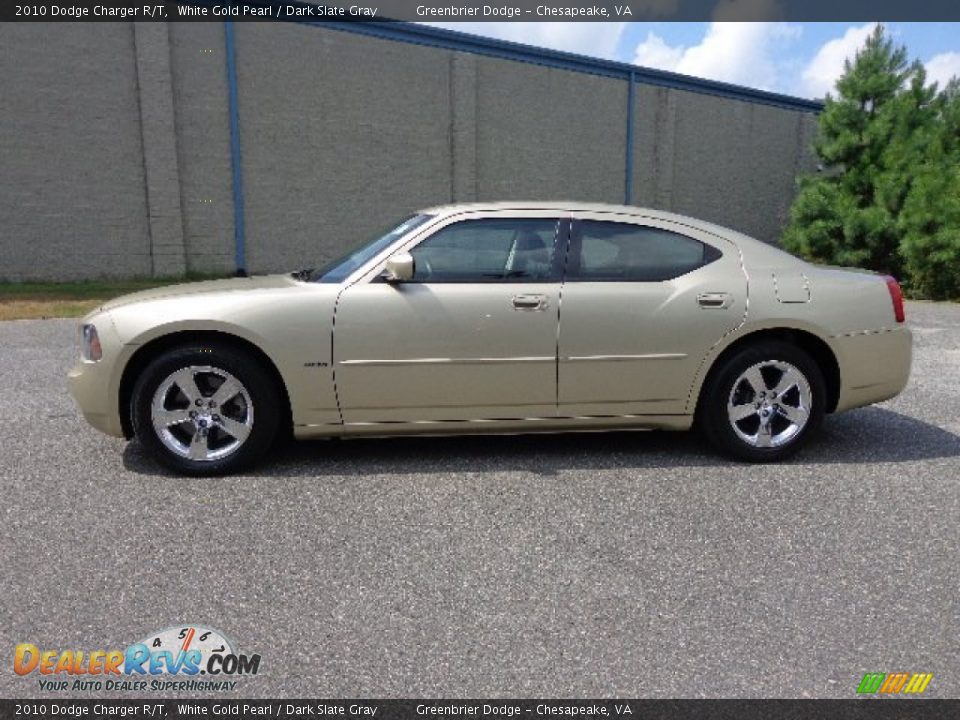 2010 Dodge Charger R/T White Gold Pearl / Dark Slate Gray Photo #12