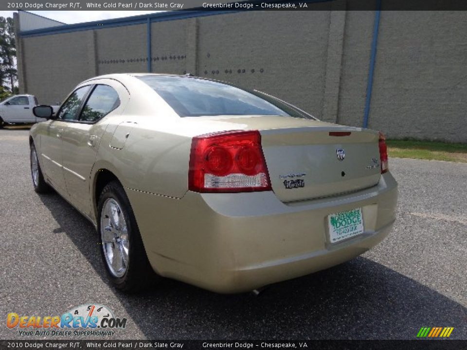 2010 Dodge Charger R/T White Gold Pearl / Dark Slate Gray Photo #13