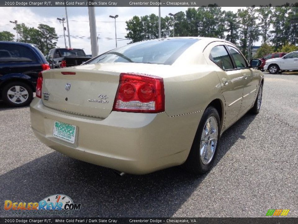 2010 Dodge Charger R/T White Gold Pearl / Dark Slate Gray Photo #15