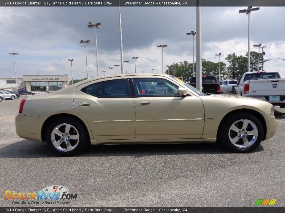 2010 Dodge Charger R/T White Gold Pearl / Dark Slate Gray Photo #16