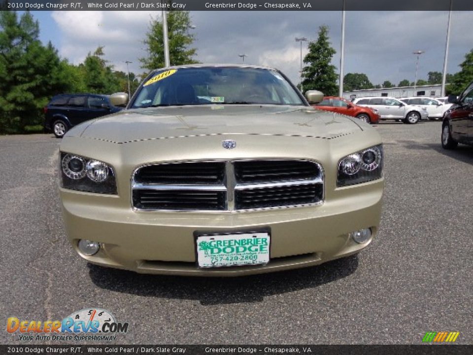 2010 Dodge Charger R/T White Gold Pearl / Dark Slate Gray Photo #19