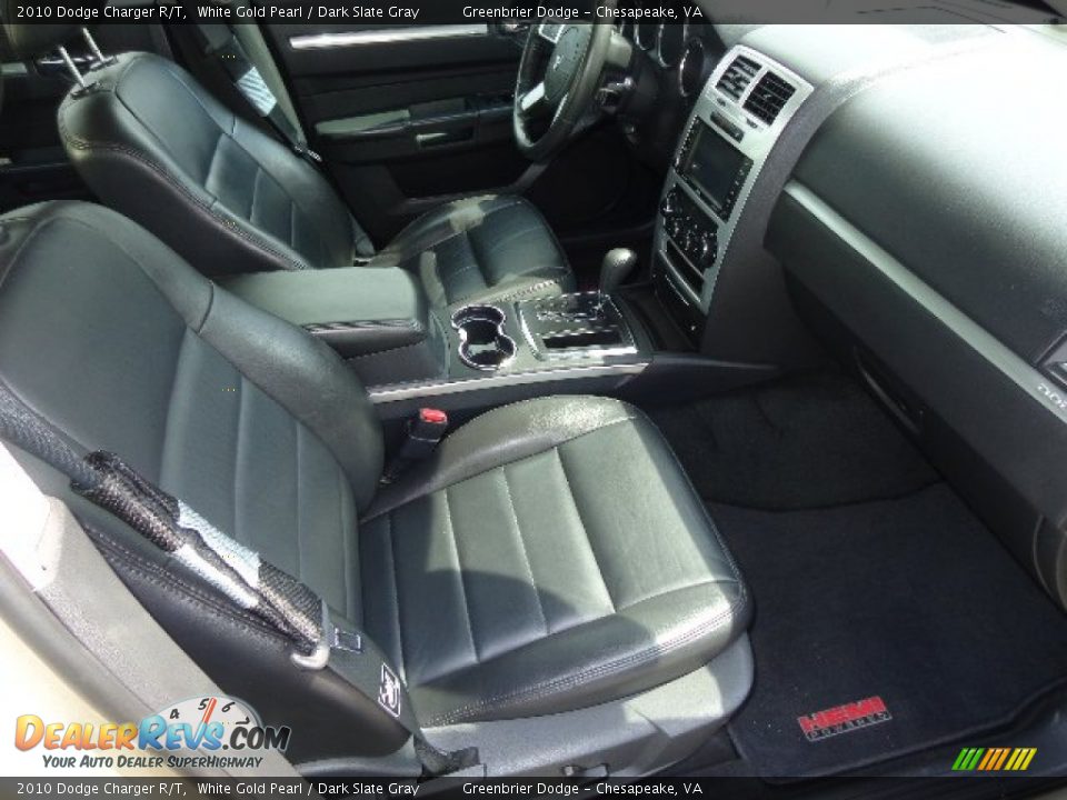 2010 Dodge Charger R/T White Gold Pearl / Dark Slate Gray Photo #22