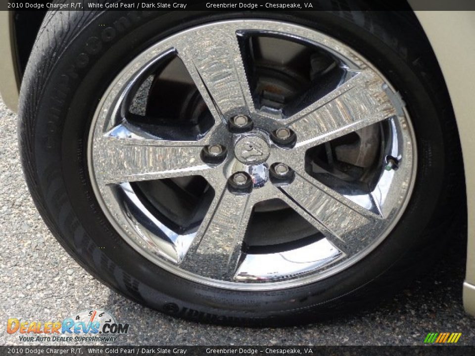 2010 Dodge Charger R/T White Gold Pearl / Dark Slate Gray Photo #26