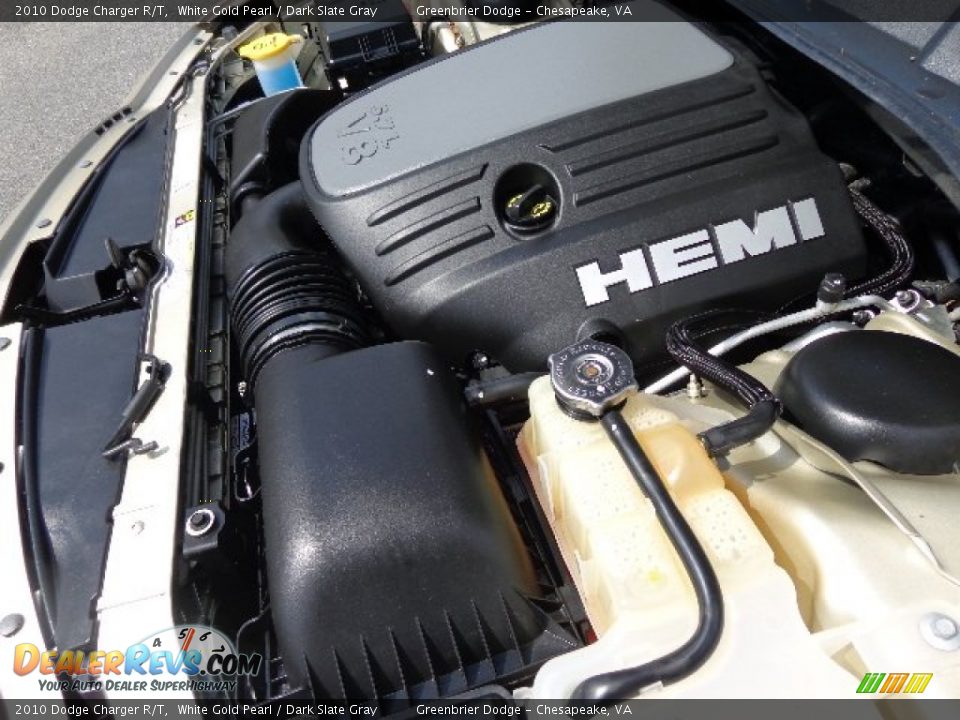 2010 Dodge Charger R/T White Gold Pearl / Dark Slate Gray Photo #28