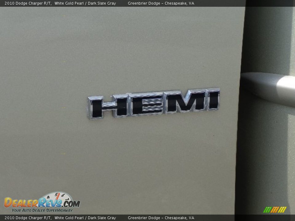 2010 Dodge Charger R/T White Gold Pearl / Dark Slate Gray Photo #29