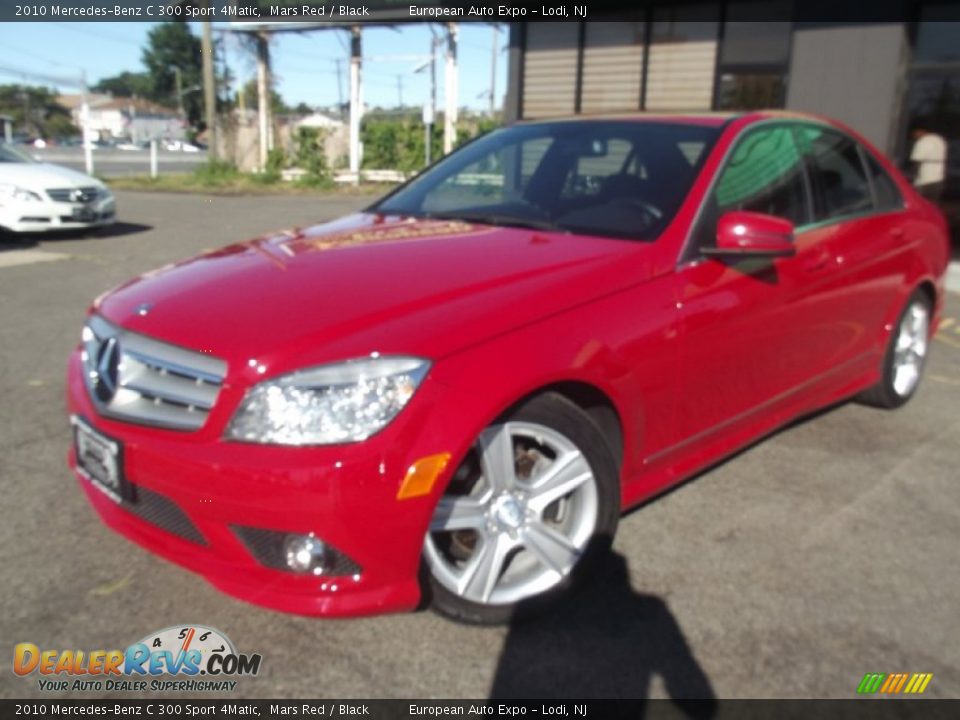 2010 Mercedes-Benz C 300 Sport 4Matic Mars Red / Black Photo #1