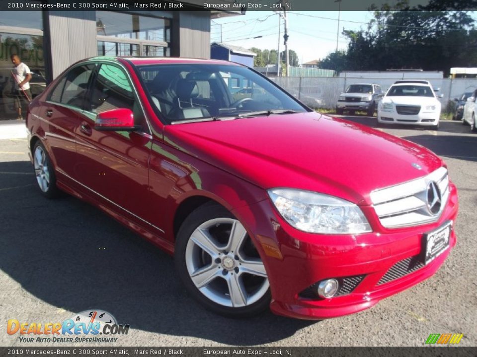 2010 Mercedes-Benz C 300 Sport 4Matic Mars Red / Black Photo #2