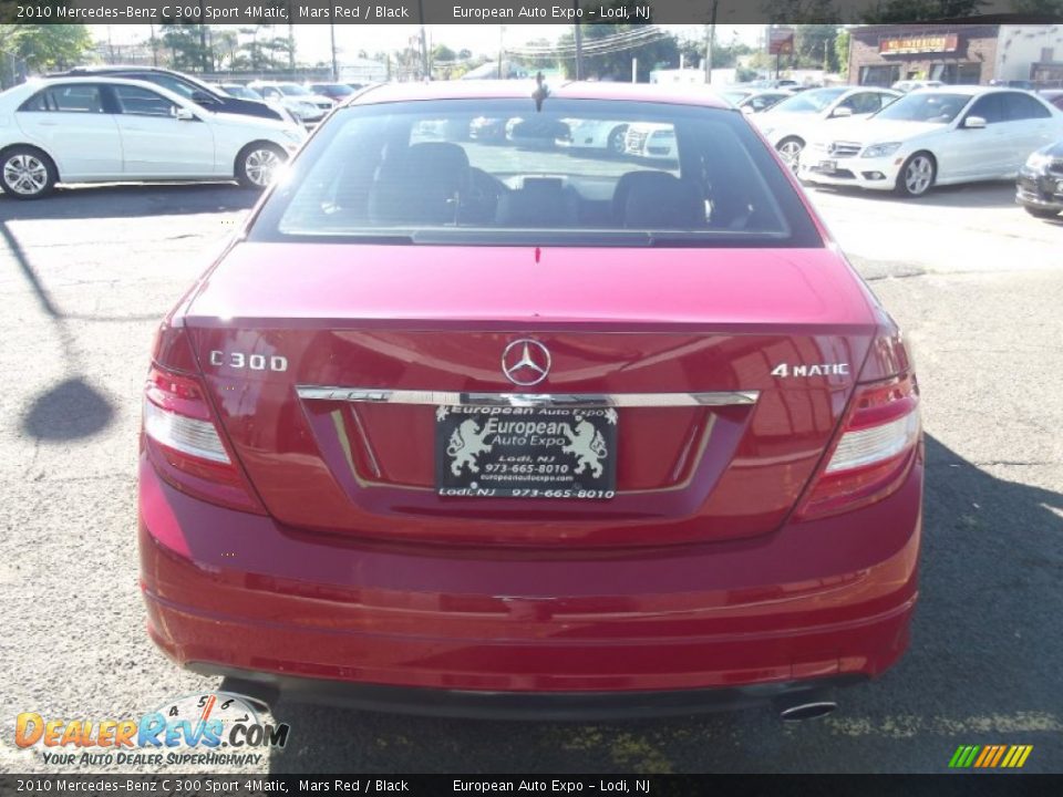 2010 Mercedes-Benz C 300 Sport 4Matic Mars Red / Black Photo #5