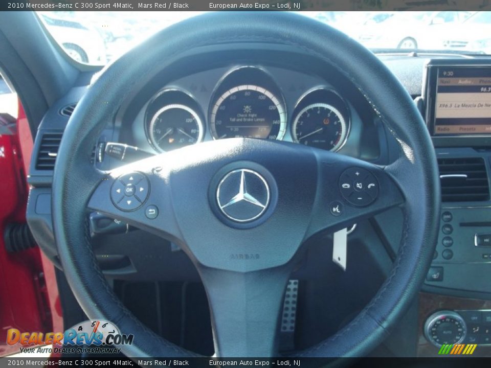 2010 Mercedes-Benz C 300 Sport 4Matic Mars Red / Black Photo #22