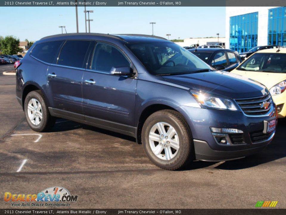 2013 Chevrolet Traverse LT Atlantis Blue Metallic / Ebony Photo #2