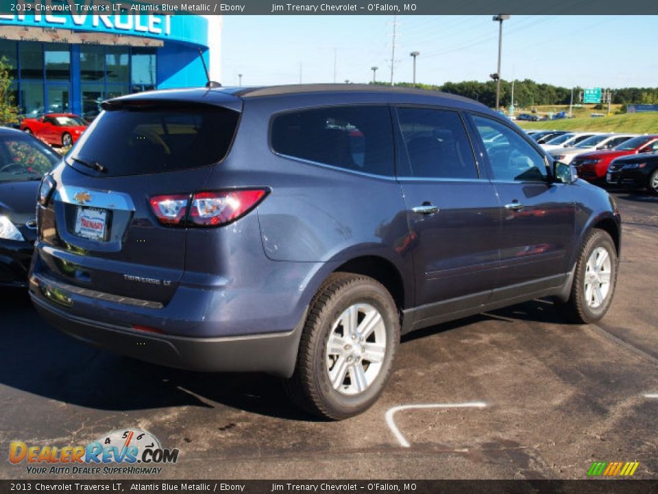 2013 Chevrolet Traverse LT Atlantis Blue Metallic / Ebony Photo #3