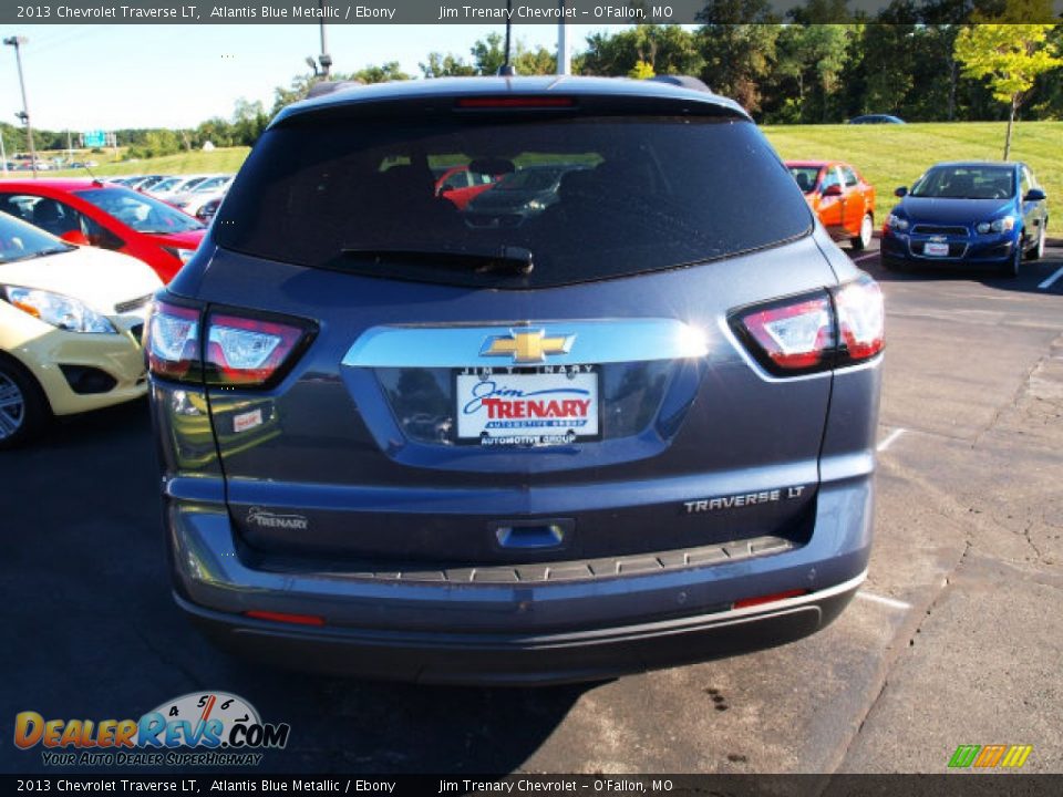 2013 Chevrolet Traverse LT Atlantis Blue Metallic / Ebony Photo #6