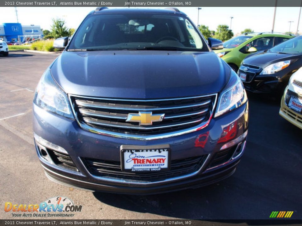 2013 Chevrolet Traverse LT Atlantis Blue Metallic / Ebony Photo #8