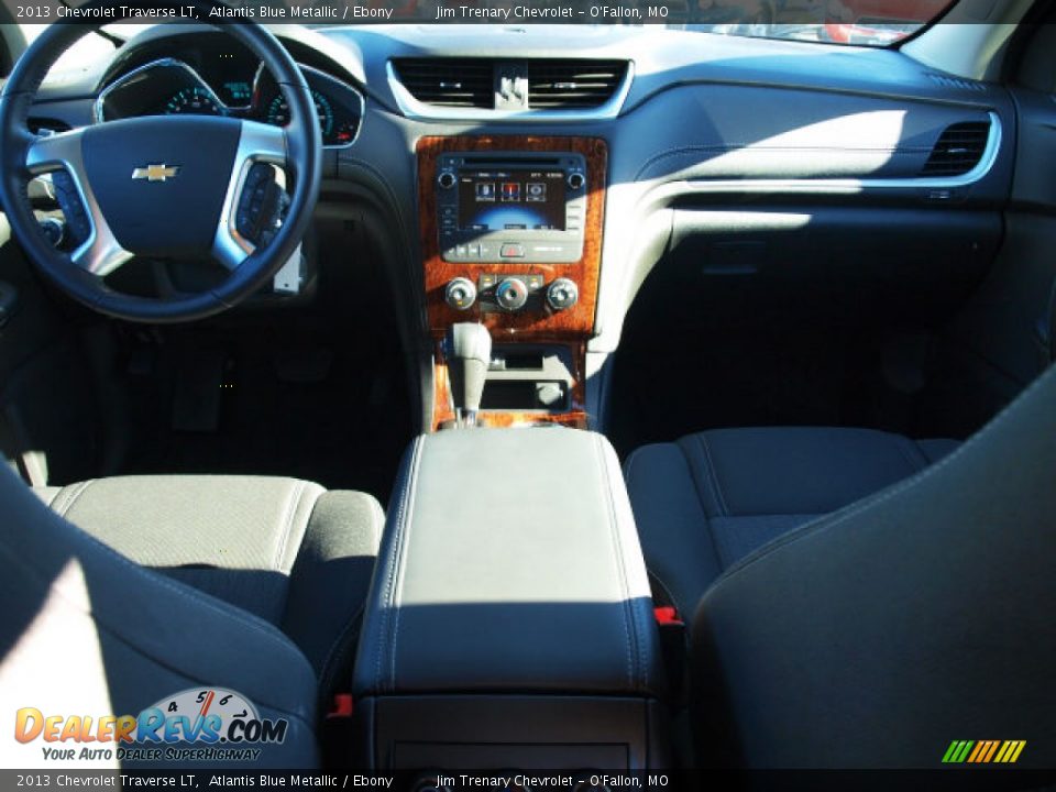 2013 Chevrolet Traverse LT Atlantis Blue Metallic / Ebony Photo #10