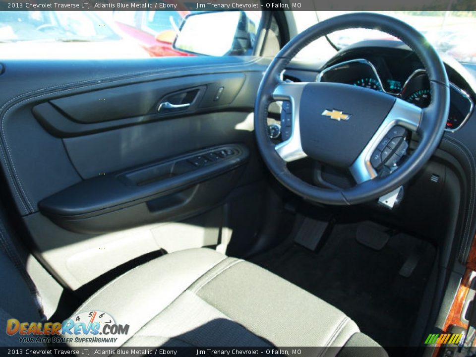 2013 Chevrolet Traverse LT Atlantis Blue Metallic / Ebony Photo #11