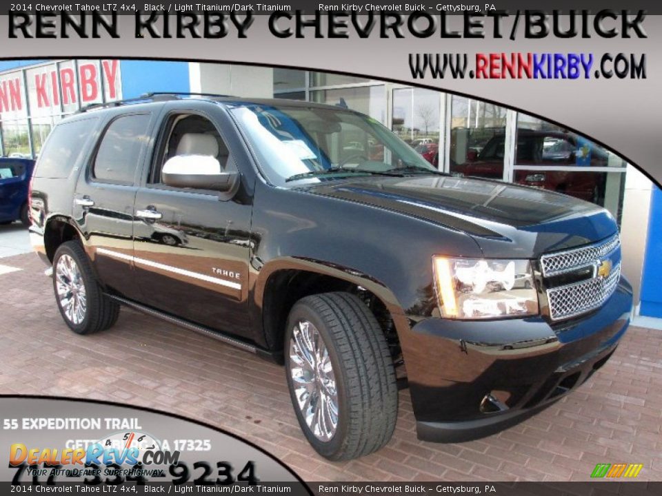 2014 Chevrolet Tahoe LTZ 4x4 Black / Light Titanium/Dark Titanium Photo #1