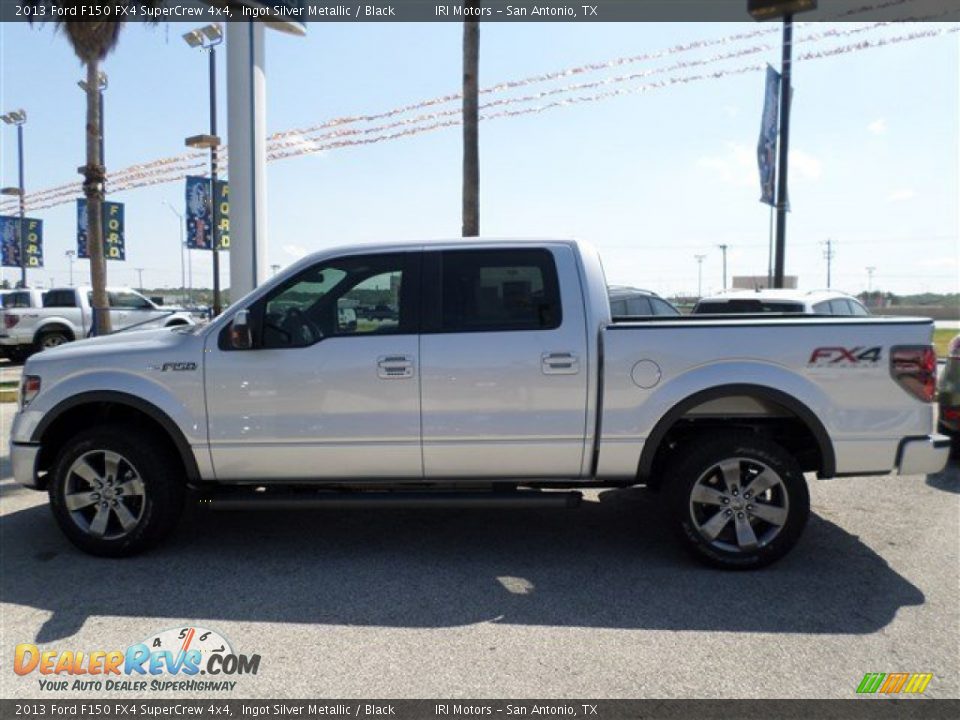 2013 Ford F150 FX4 SuperCrew 4x4 Ingot Silver Metallic / Black Photo #2