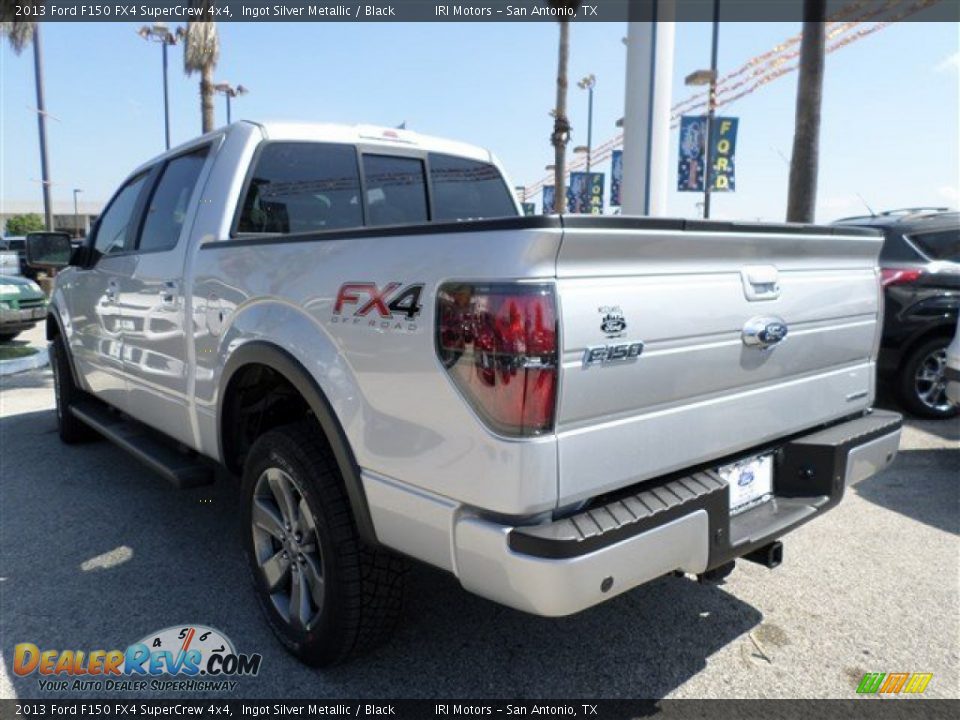 2013 Ford F150 FX4 SuperCrew 4x4 Ingot Silver Metallic / Black Photo #3