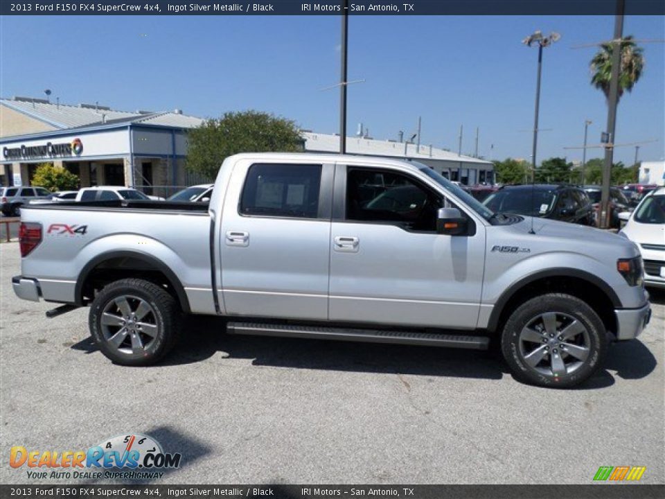 2013 Ford F150 FX4 SuperCrew 4x4 Ingot Silver Metallic / Black Photo #6
