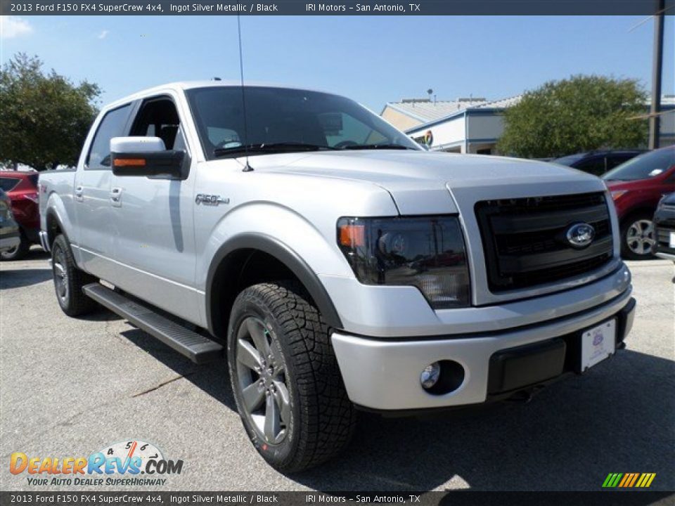 2013 Ford F150 FX4 SuperCrew 4x4 Ingot Silver Metallic / Black Photo #7