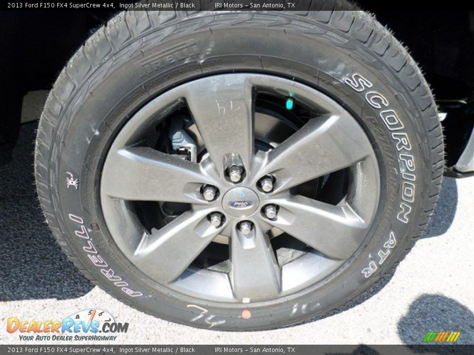 2013 Ford F150 FX4 SuperCrew 4x4 Ingot Silver Metallic / Black Photo #8
