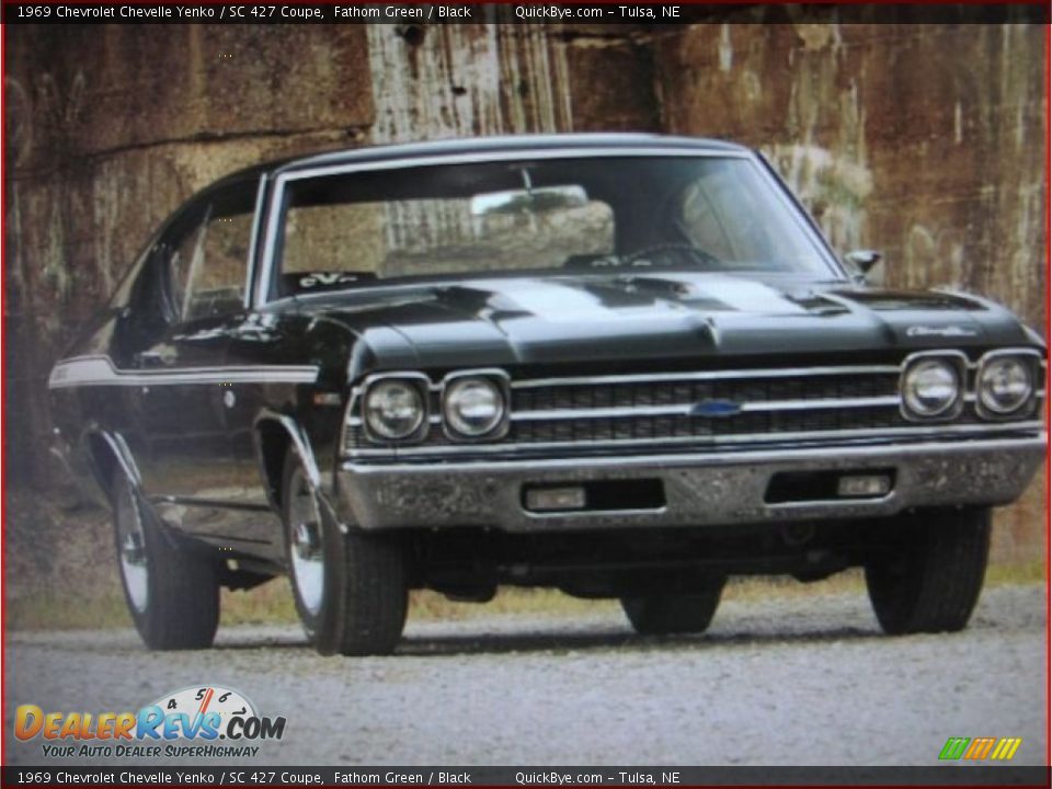 1969 Chevrolet Chevelle Yenko / SC 427 Coupe Fathom Green / Black Photo #1