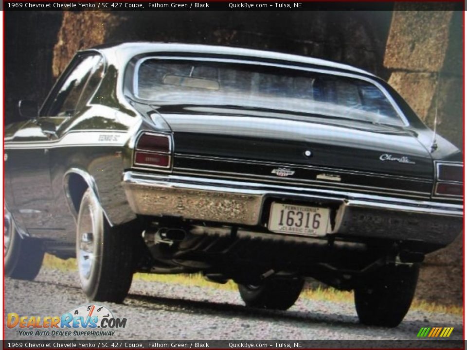 Fathom Green 1969 Chevrolet Chevelle Yenko / SC 427 Coupe Photo #4