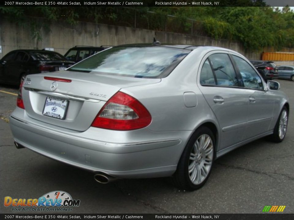 2007 Mercedes-Benz E 350 4Matic Sedan Iridium Silver Metallic / Cashmere Photo #4