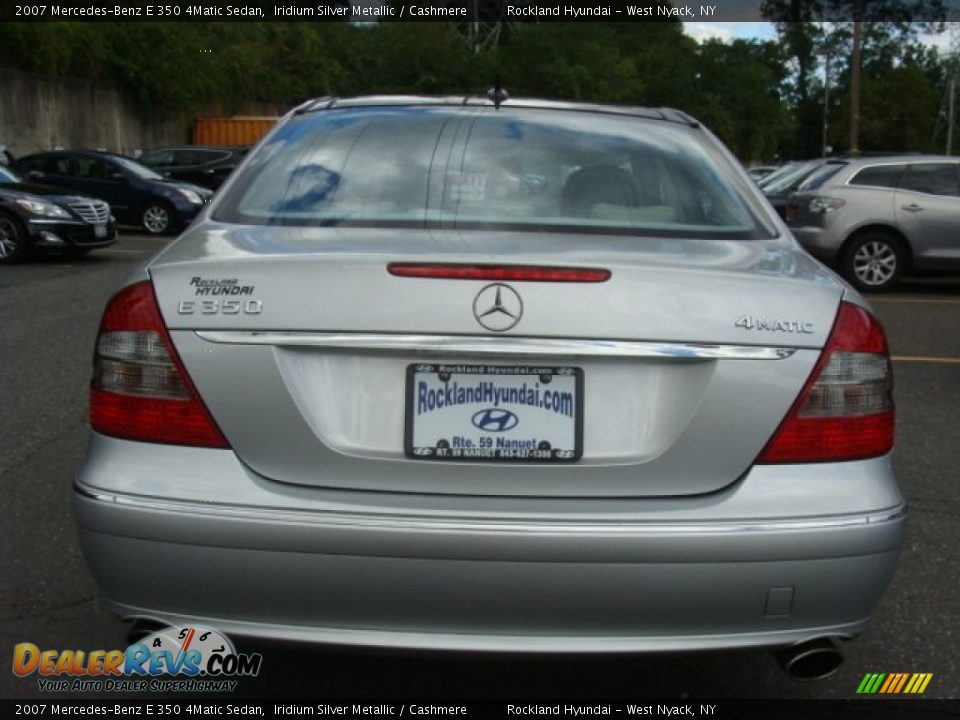2007 Mercedes-Benz E 350 4Matic Sedan Iridium Silver Metallic / Cashmere Photo #5