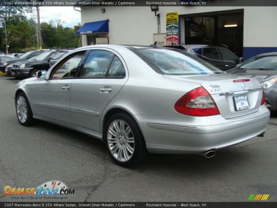 2007 Mercedes-Benz E 350 4Matic Sedan Iridium Silver Metallic / Cashmere Photo #6