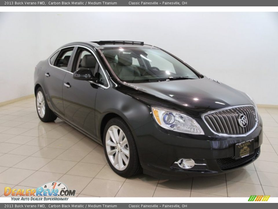 2013 Buick Verano FWD Carbon Black Metallic / Medium Titanium Photo #1