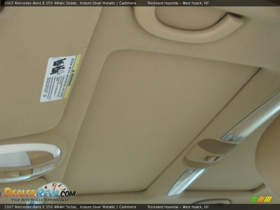 2007 Mercedes-Benz E 350 4Matic Sedan Iridium Silver Metallic / Cashmere Photo #11