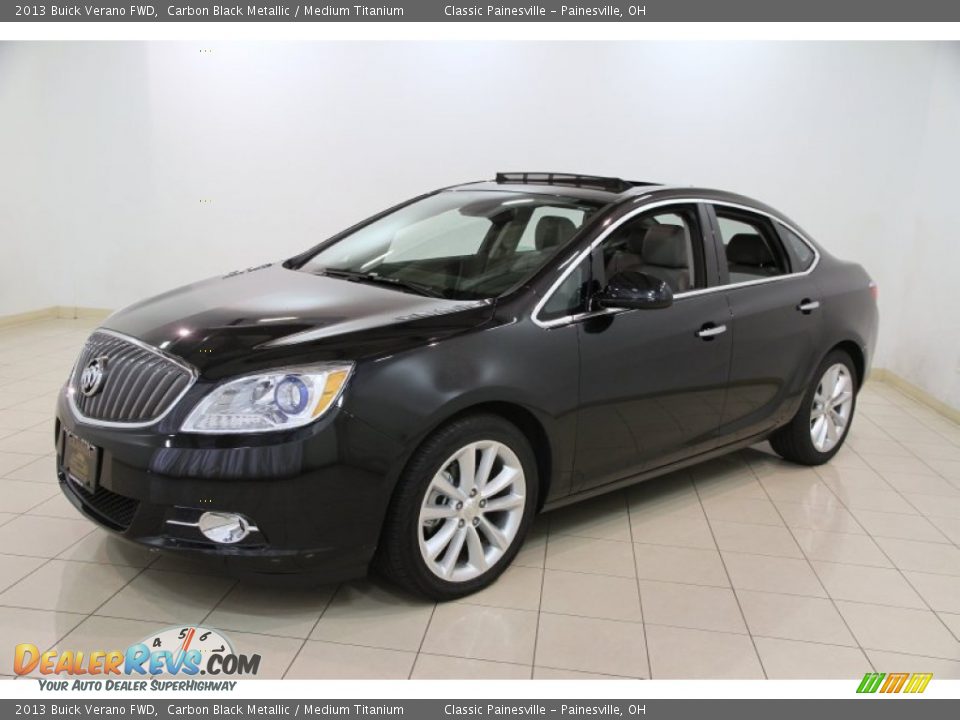 2013 Buick Verano FWD Carbon Black Metallic / Medium Titanium Photo #3