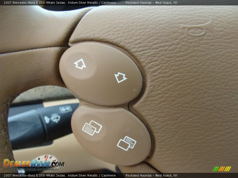 2007 Mercedes-Benz E 350 4Matic Sedan Iridium Silver Metallic / Cashmere Photo #14