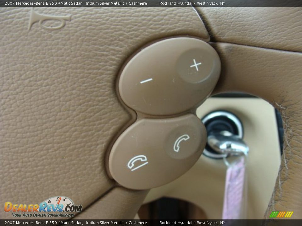 2007 Mercedes-Benz E 350 4Matic Sedan Iridium Silver Metallic / Cashmere Photo #15