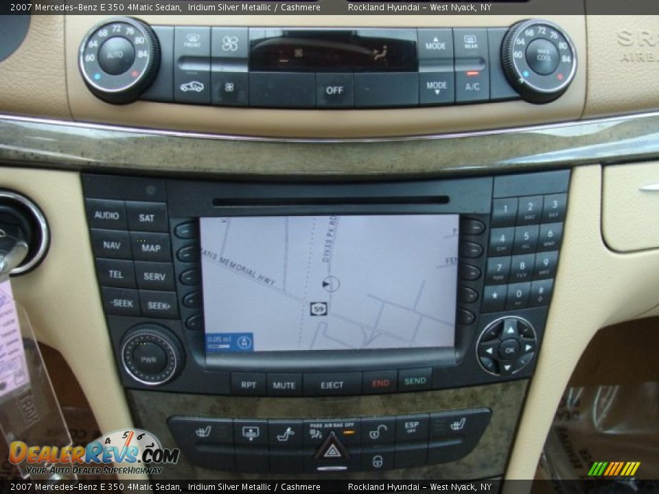 2007 Mercedes-Benz E 350 4Matic Sedan Iridium Silver Metallic / Cashmere Photo #17