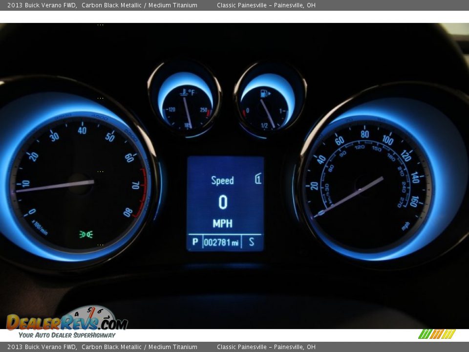 2013 Buick Verano FWD Carbon Black Metallic / Medium Titanium Photo #7