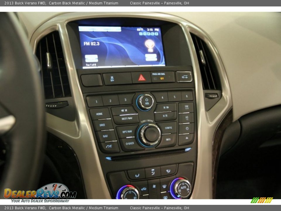 2013 Buick Verano FWD Carbon Black Metallic / Medium Titanium Photo #9